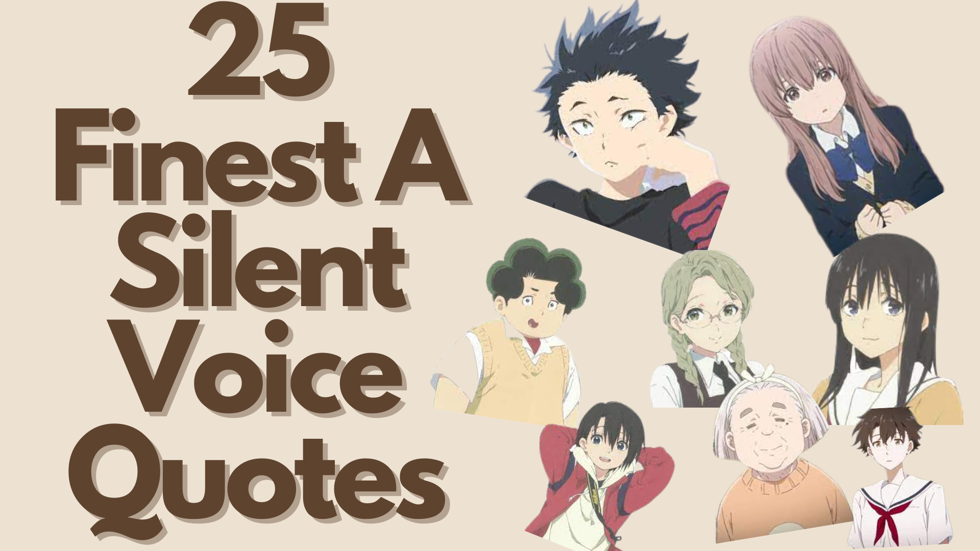 25 Finest A Silent Voice Quotes - Quote Collectors Club