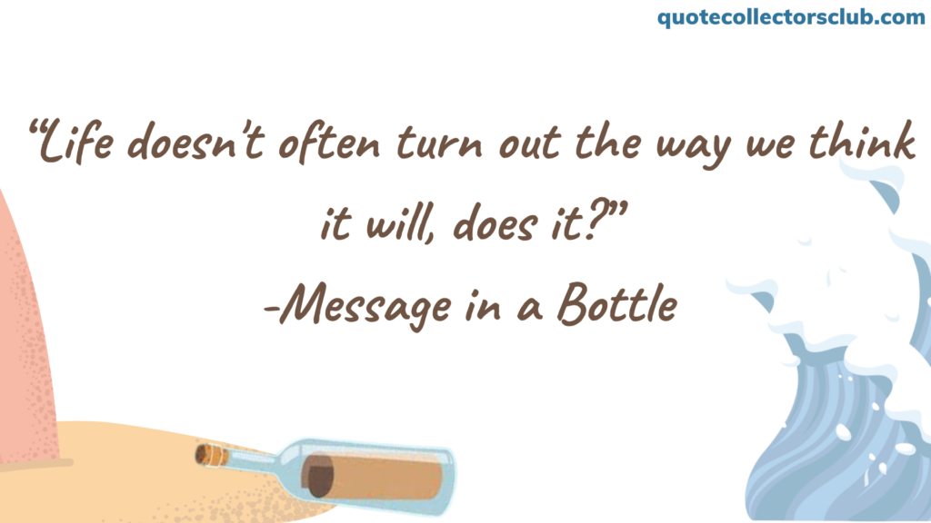 message in a bottle quotes