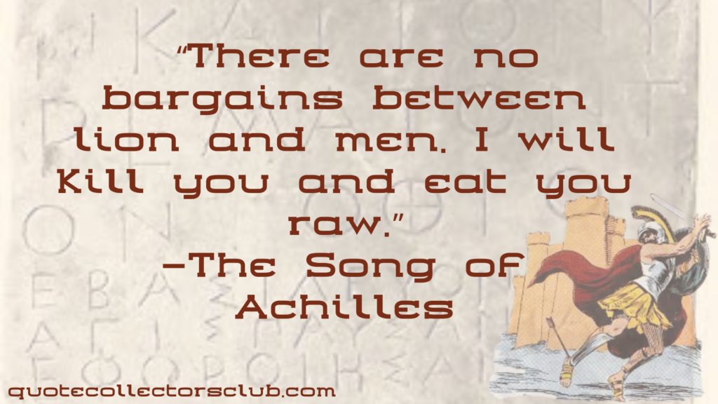 song of achilles quotes